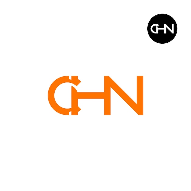 Vector letter chn monogram logo design