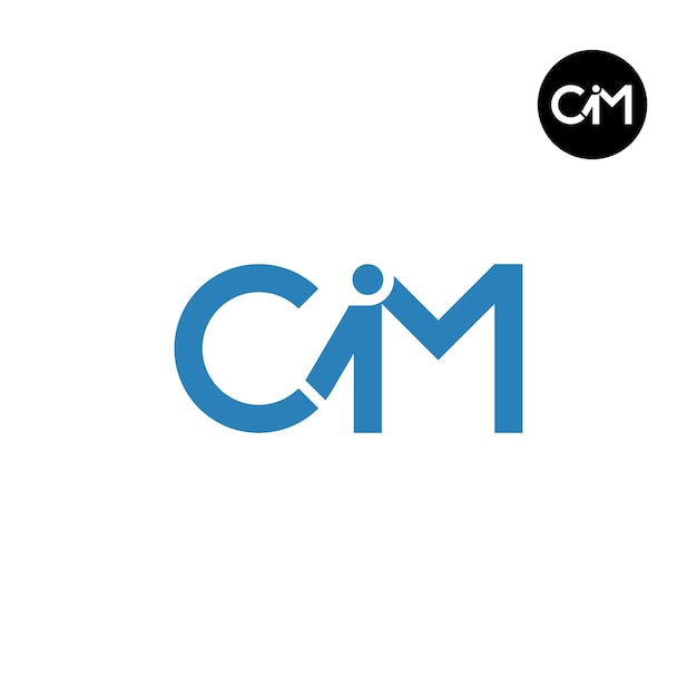 Дизайн логотипа букв CIM Monogram