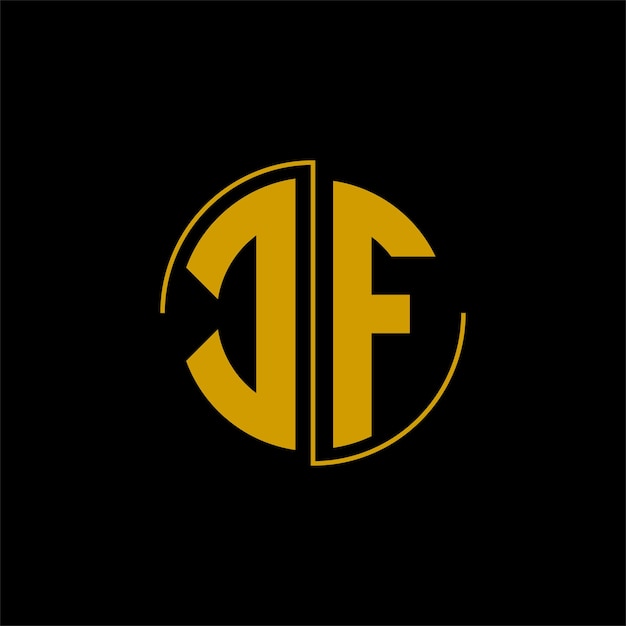 Letter circle logo design 'CF'