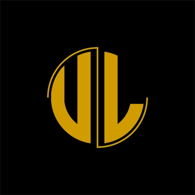 Letter circle logo design 'UL'