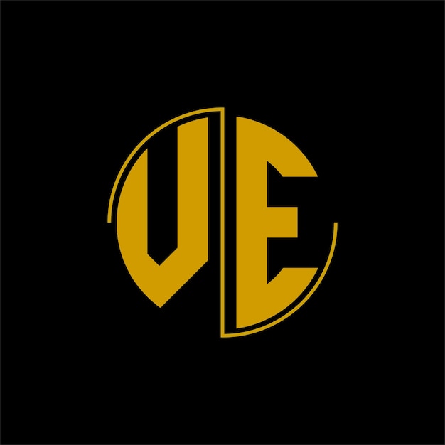 Letter circle logo design 'VE'