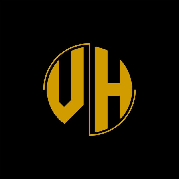 Letter circle logo design 'VH'