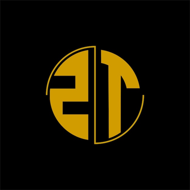 Letter circle logo design 'ZT'