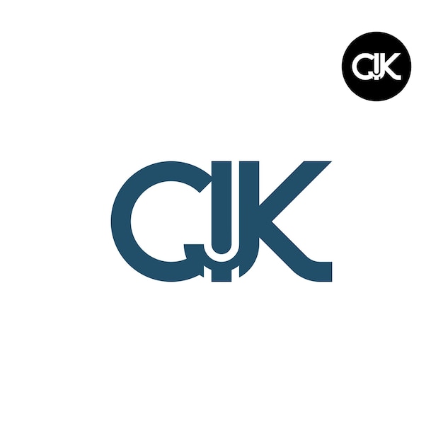 Vector letter cjk monogram logo design