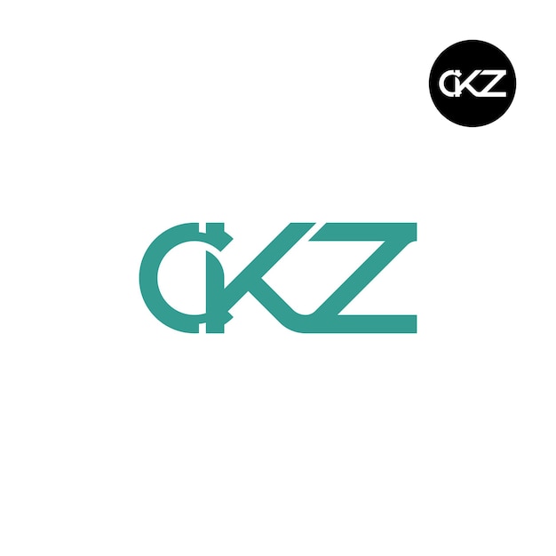 Letter CKZ Monogram Logoontwerp
