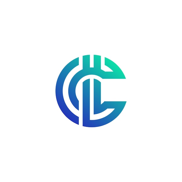 Vector letter cl creative modern logo design