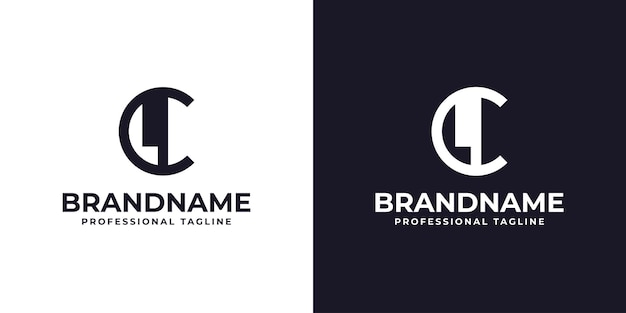 Letter CL or LC Logo suitable for any business with LC or CL initials