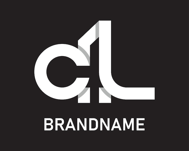 Letter cl logo design template