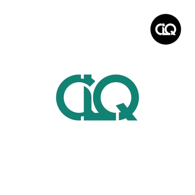 Вектор Дизайн логотипа с буквой clq monogram