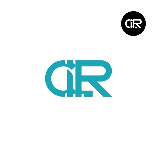 Vector letter clr monogram logo design