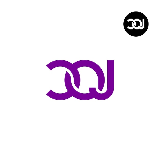 Letter COJ Monogram Logo Design