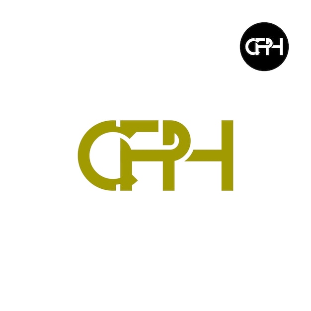 CPH 문자 모노그램 로고 디자인
