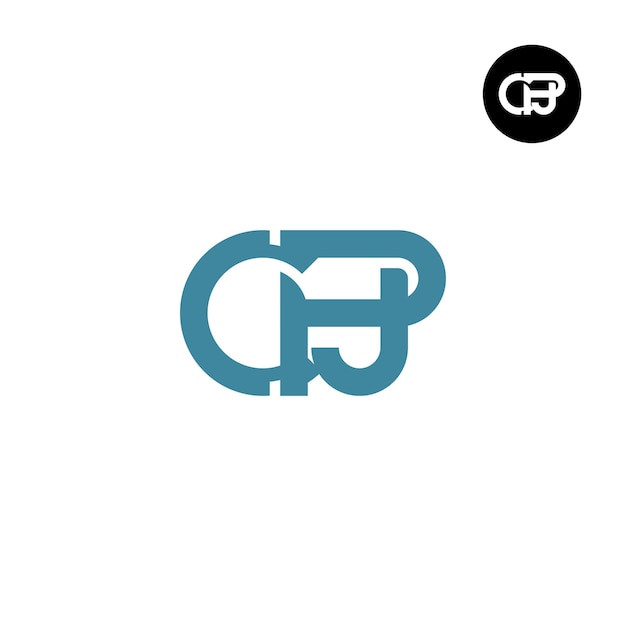 Letter CPJ Monogram Logo Ontwerp