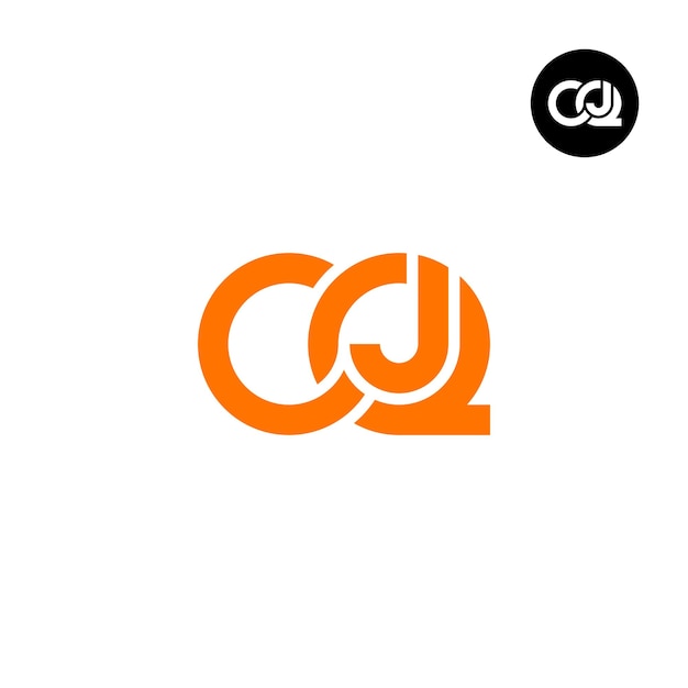 Letter CQJ Monogram Logoontwerp