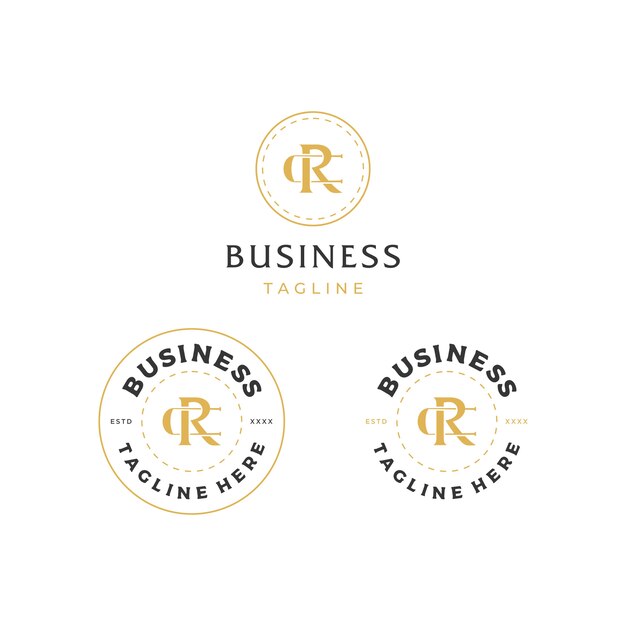 Letter Cr Rc Logo Design