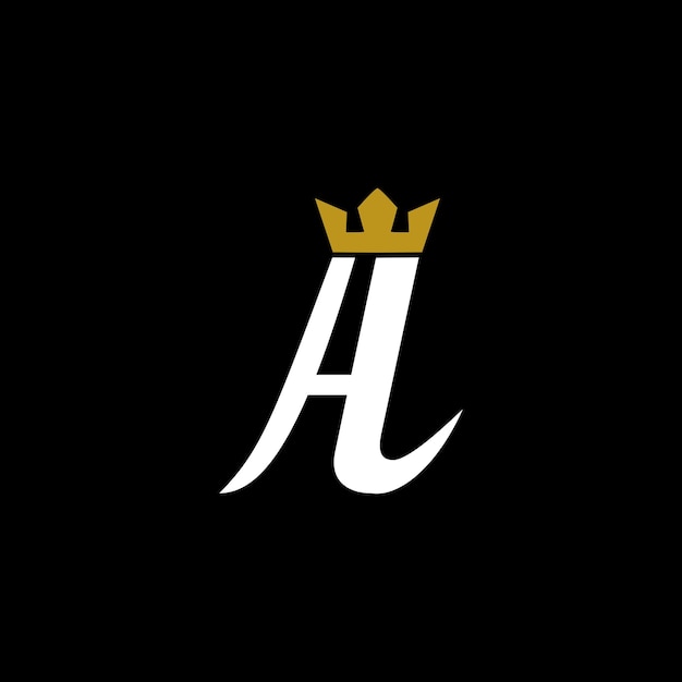 letter a crown logo