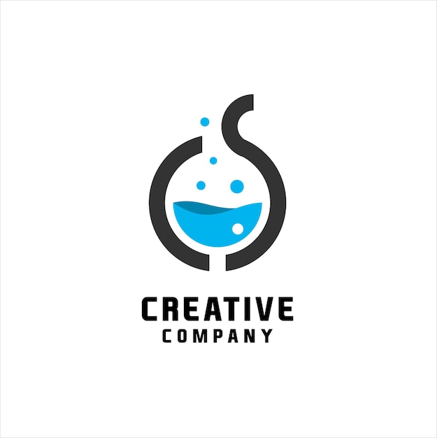 Letter CS Lab Logo sjabloonontwerp Vector embleem conceptontwerp creatief symboolpictogram