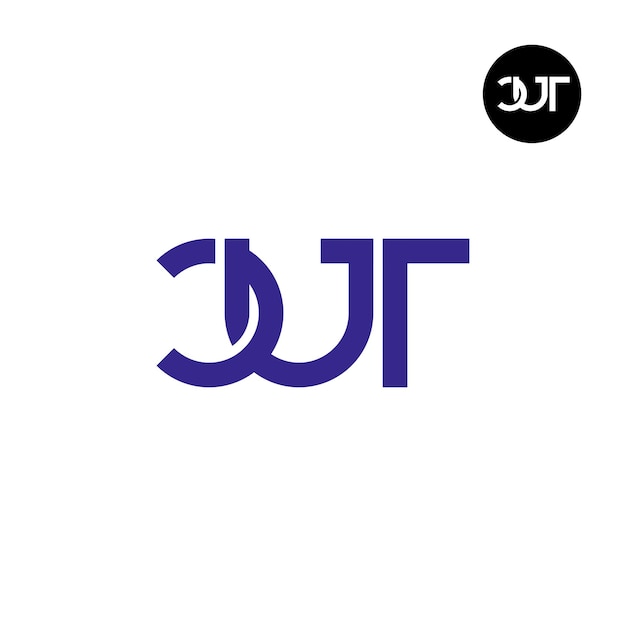 Letter CUT Monogram Logoontwerp