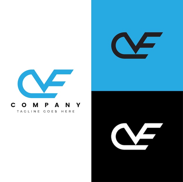 Letter cve logo tempalte