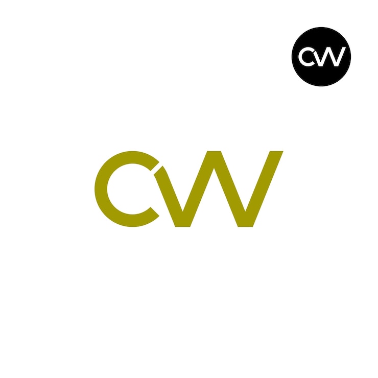 वेक्टर letter cvv monogram logo design