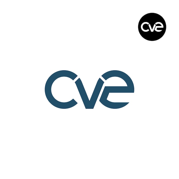 Vettore lettera cvz cv2 monogramma logo design