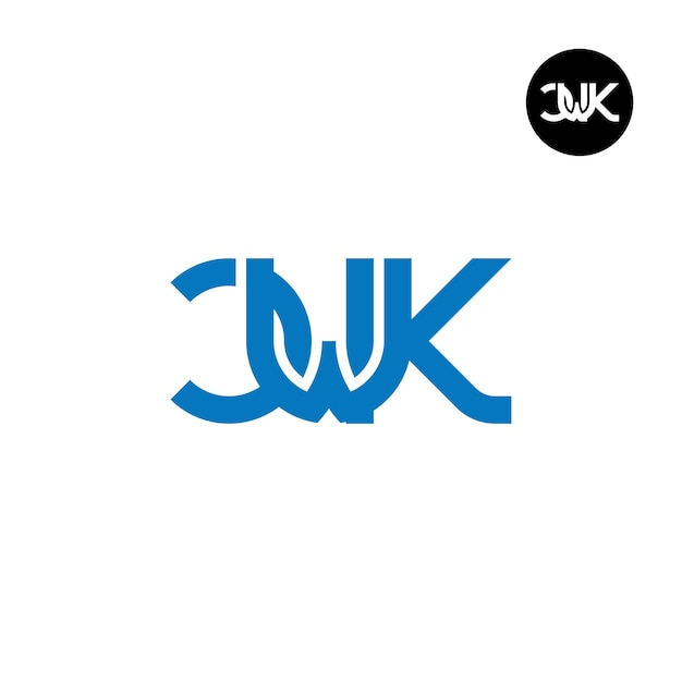 Дизайн логотипа с буквой CWK Monogram