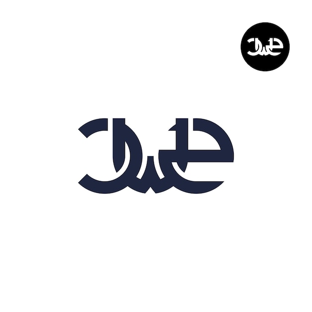 Буква CWZ CW2 Монограмма дизайна логотипа