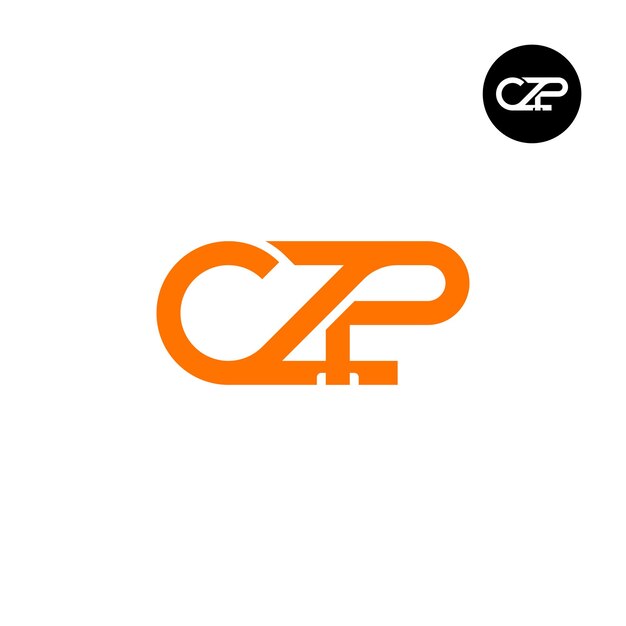Дизайн логотипа с буквой CZP Monogram