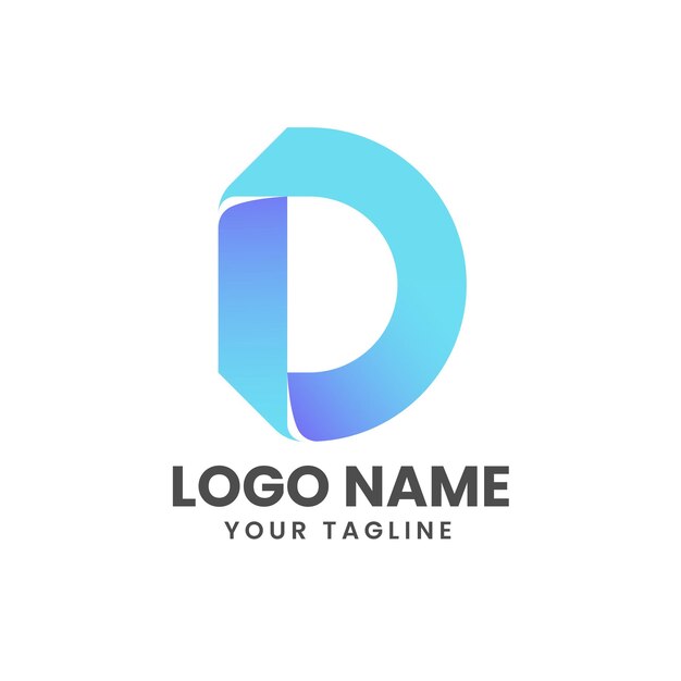 Letter D creative logo design