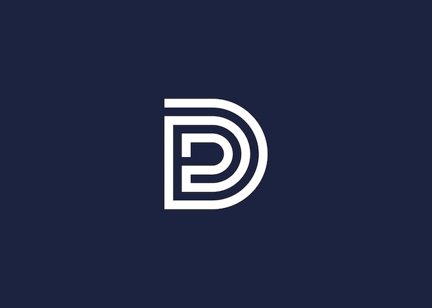 letter d or dd logo icon design vector design template inspiration