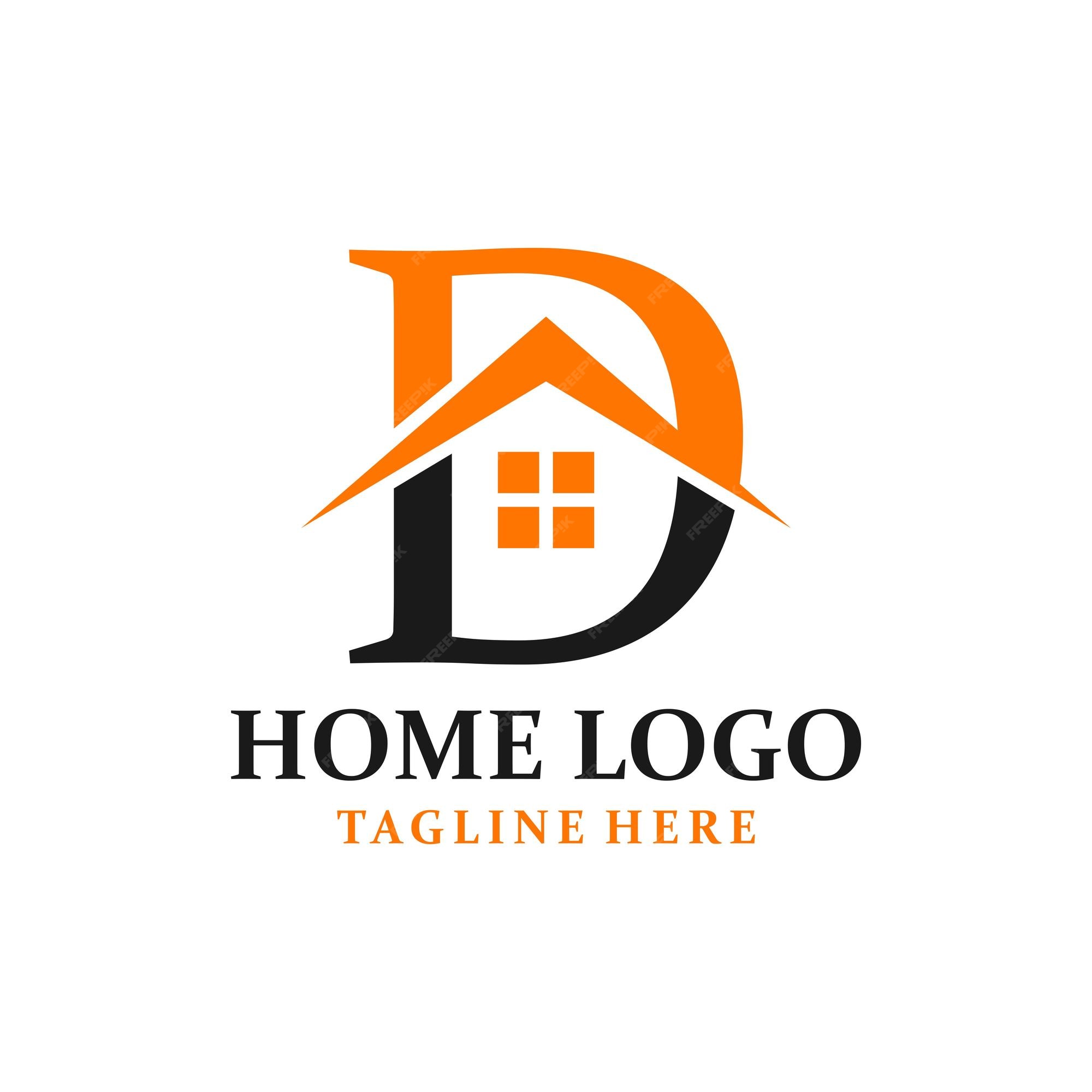 Premium Vector | Letter d house logo design template inspiration ...