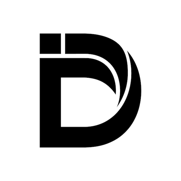 Vector letter d and i logo design