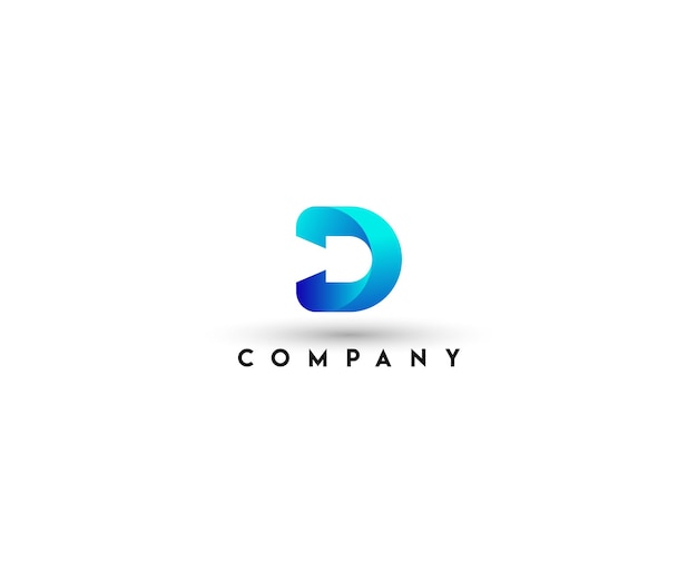 Letter d logo design Modern letter logo