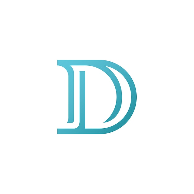 Letter D logo icon design template