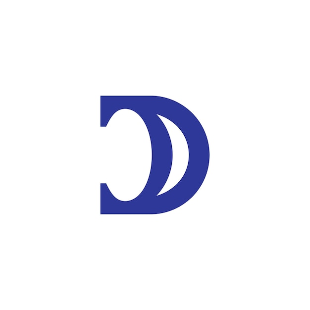 Letter D logo pictogram ontwerpsjabloon