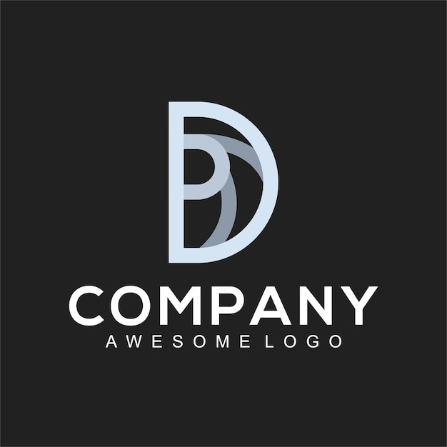 Letter D luxe logo ontwerp sjabloon vectorillustraties