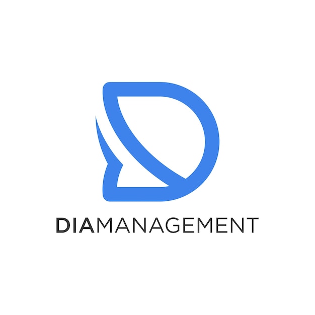 letter d management logo design templates