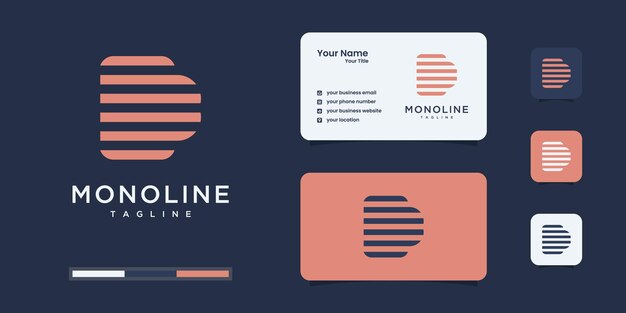 文字dモダンなロゴデザイン。 dロゴはあなたのブランドアイデンティティなどに使用されます。