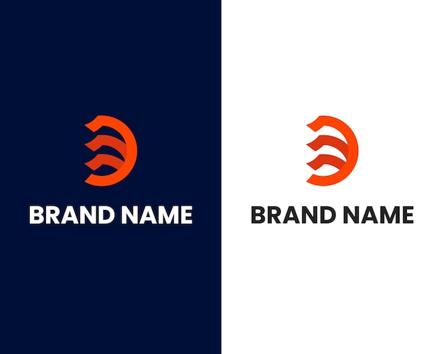 letter d modern logo ontwerpsjabloon