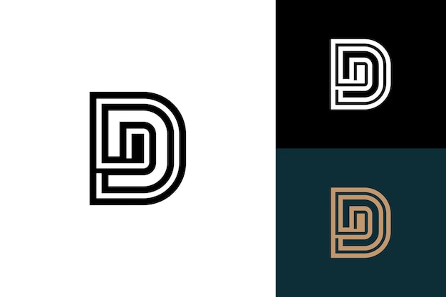 Premium Vector | Letter d monogram vector logo design