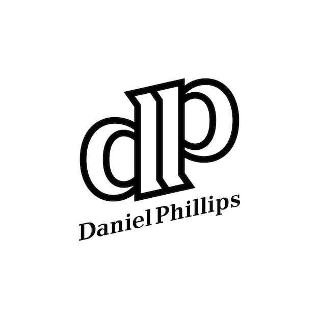 Letter D and P logo design