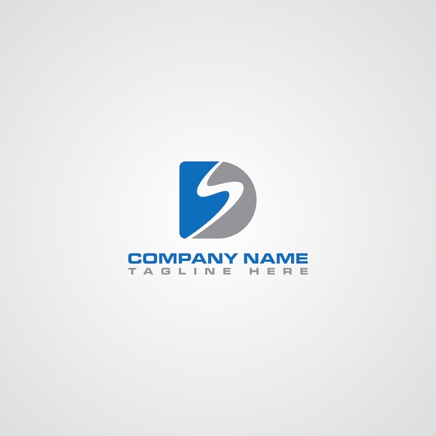 Letter d tech logo initial design template.