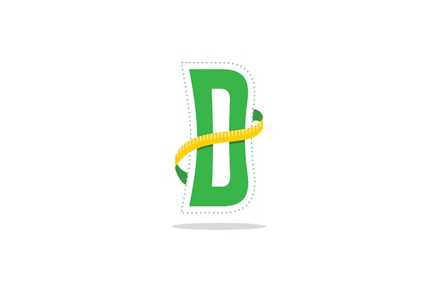 Letter D weight loss logo desgin template element vector