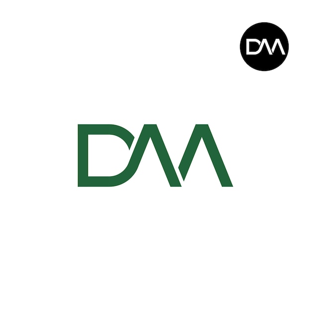 letter daa monogram logo design