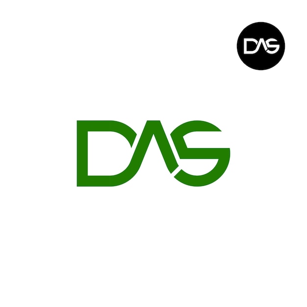 Letter das monogram logo design