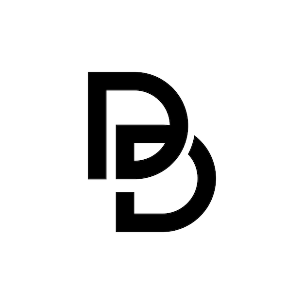 Vector letter db, bd logo concept