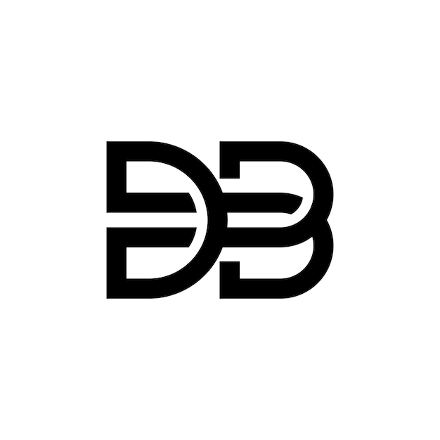 편지 db, bd 로고 개념