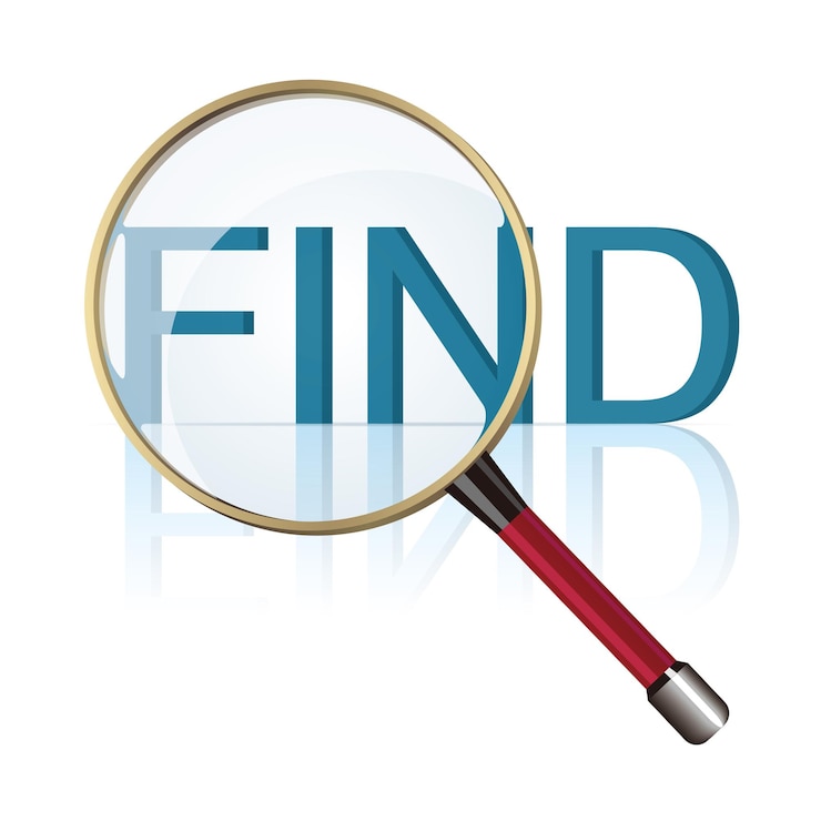 Premium Vector The letter design of the find isolated on white Premium Vector The letter design of the find isolated on white