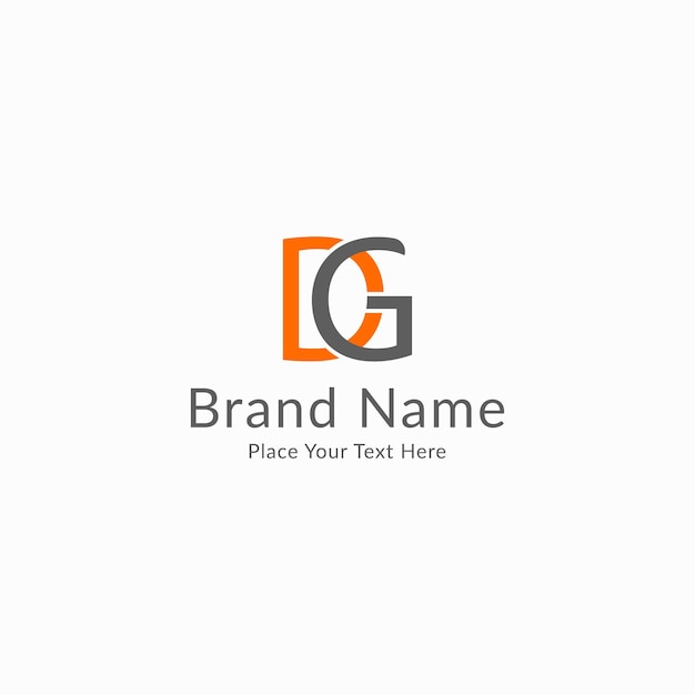 Letter dg logo template