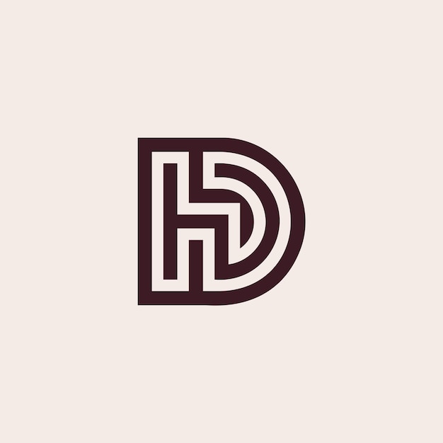 Letter DH- of HD-logo